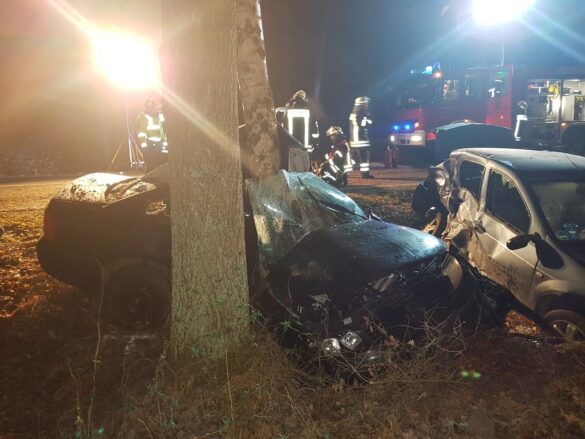 2018-11-27_Unfall-zwei-PKW-gegen-Baum-toedlich_Bohmte-Landkreis-Osnabrueck_013 Tödlicher Verkehrsunfall in Bohmte im Landkreis Osnabrück
