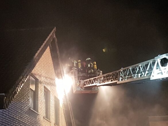 Feuer an zwei Wohnhäusern in Glandorf im Landkreis Osnabrück