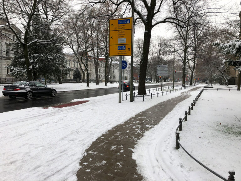 Winter am Wall in Osnabrück