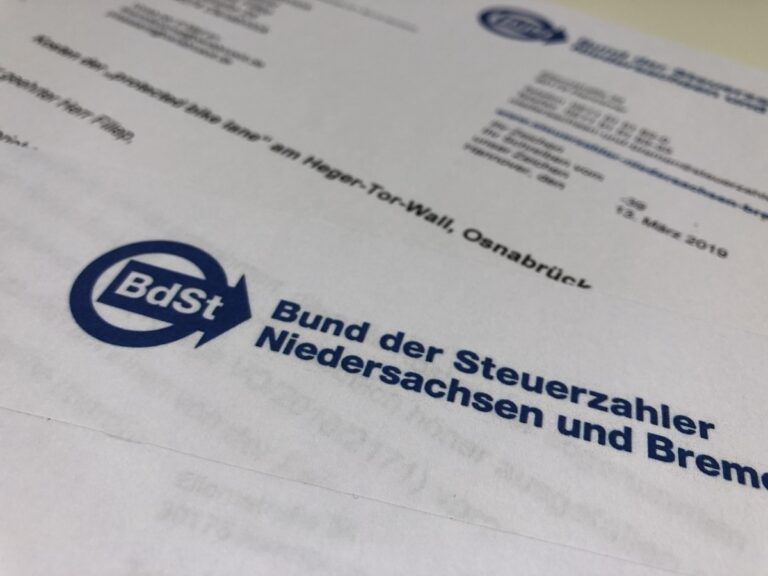Brief vom Bund der Steuerzahler