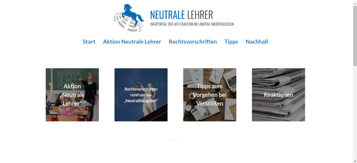 Neutrale Lehrer, AfD