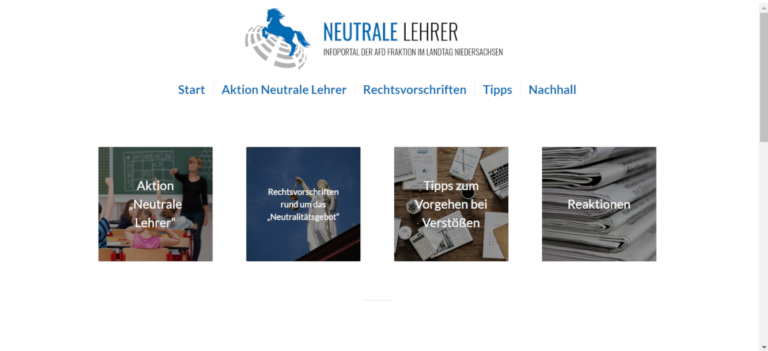 Neutrale Lehrer, AfD