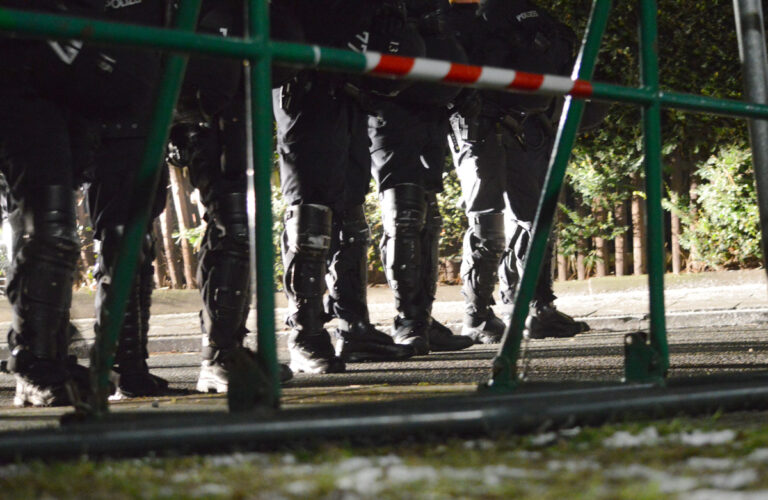 AfD unter Polizeischutz in Osnabrück
