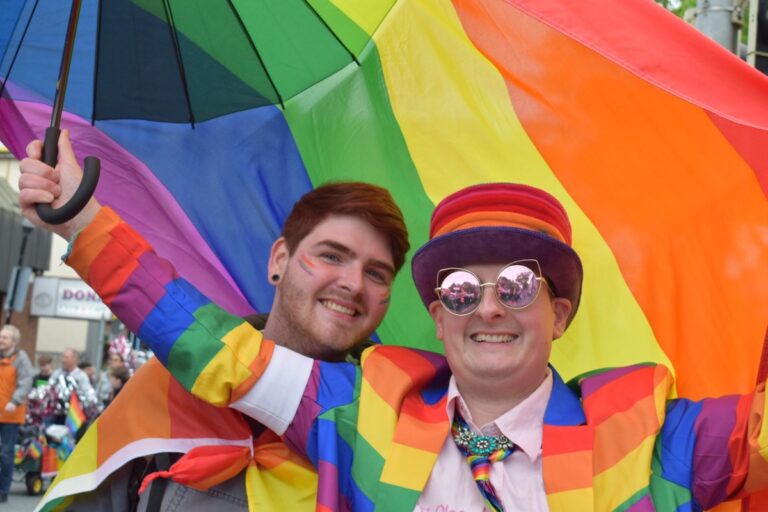 Regenbogenfarben und Lebensfreude