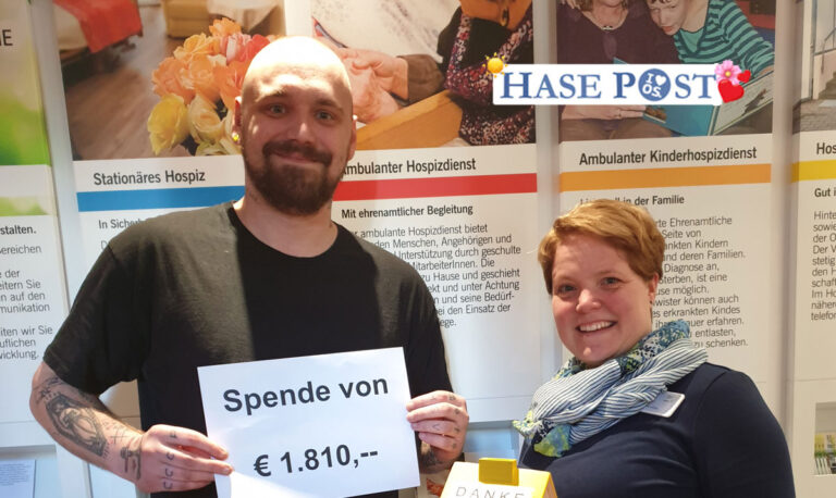 Julian Bröcker und Ira Nolte vom Osnabrücker Hospiz