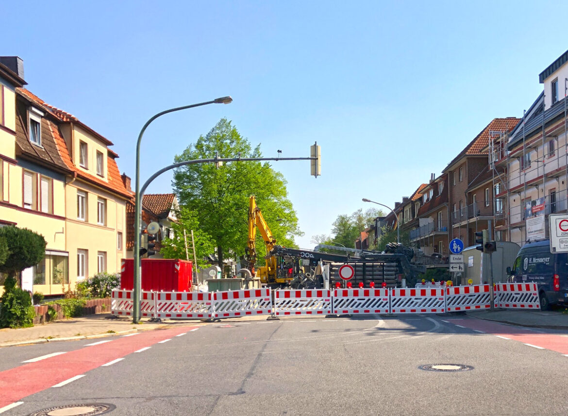 Baustelle an der Natruper Straße