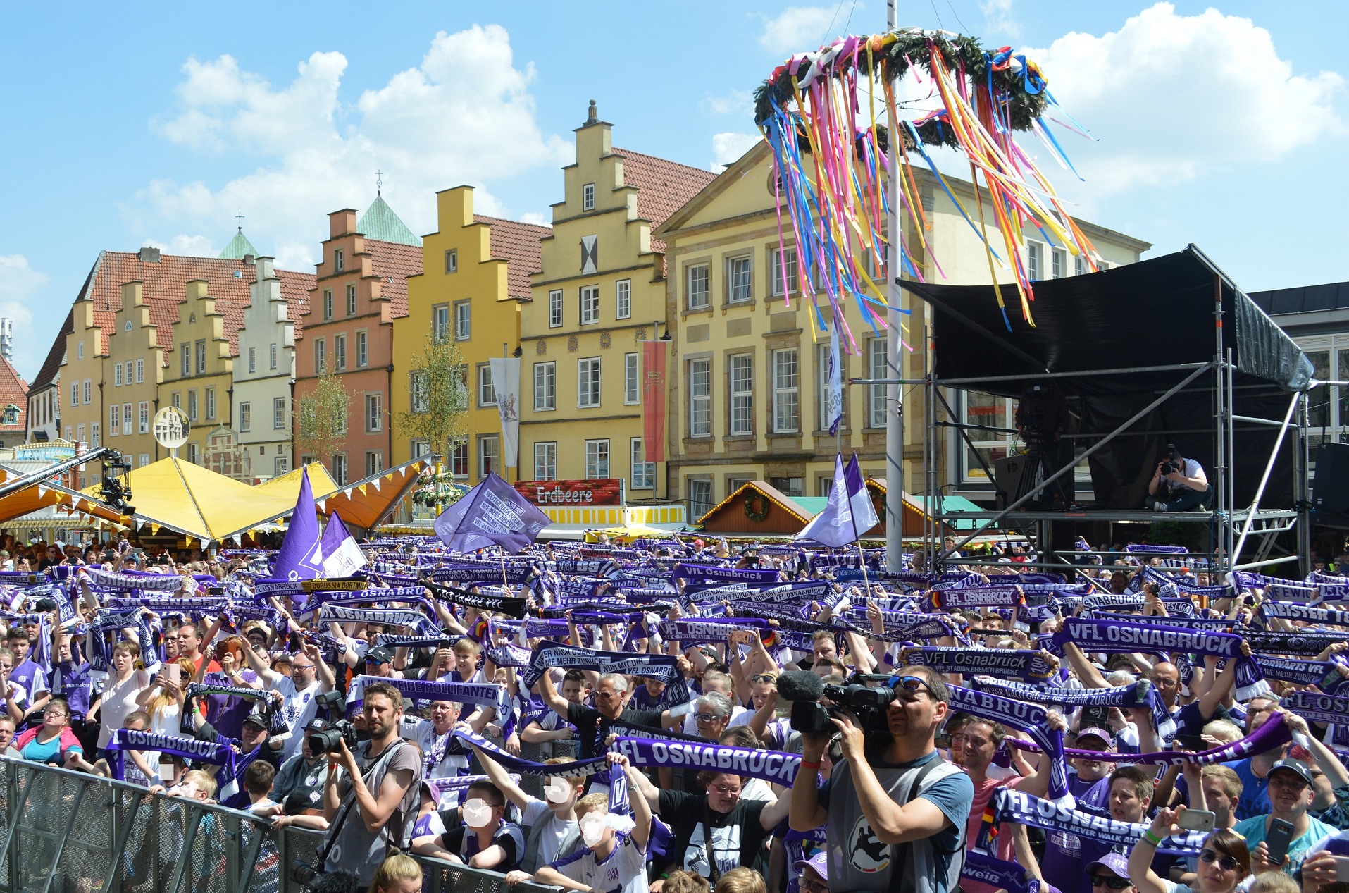 VfL Osnabrück, Aufstiegsfeier, Osnabrück, Rathausplatz, Fußball