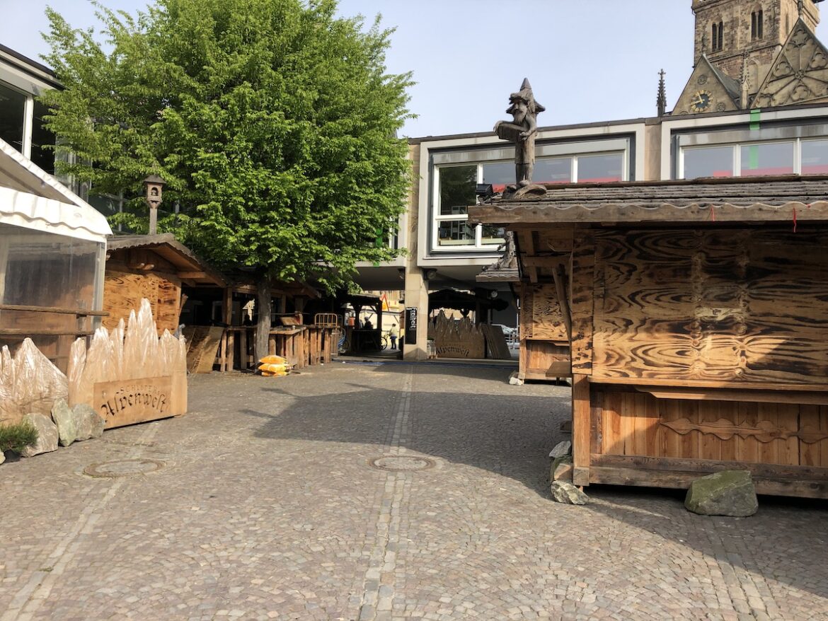 Fluchtweg wo früher das Maidorf war