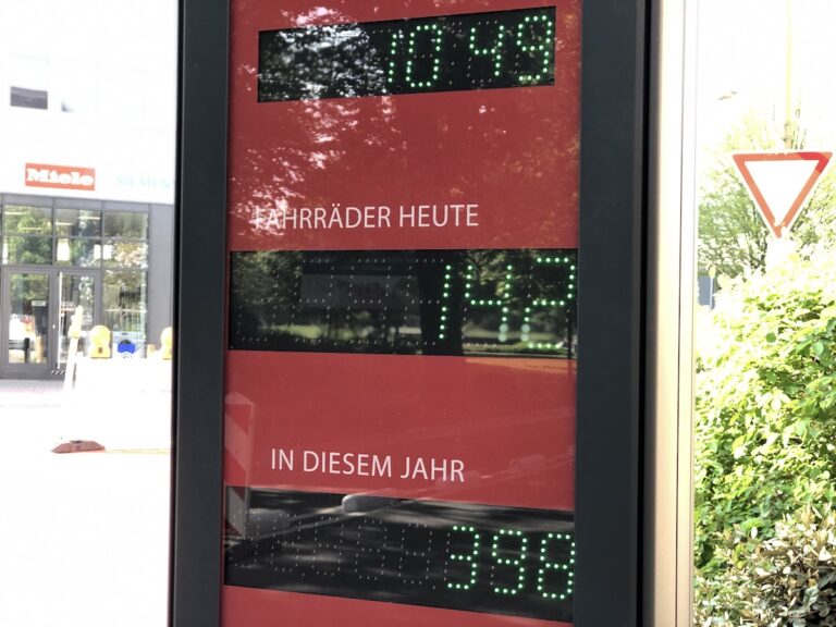 Fahrradzählanlage in Osnabrück