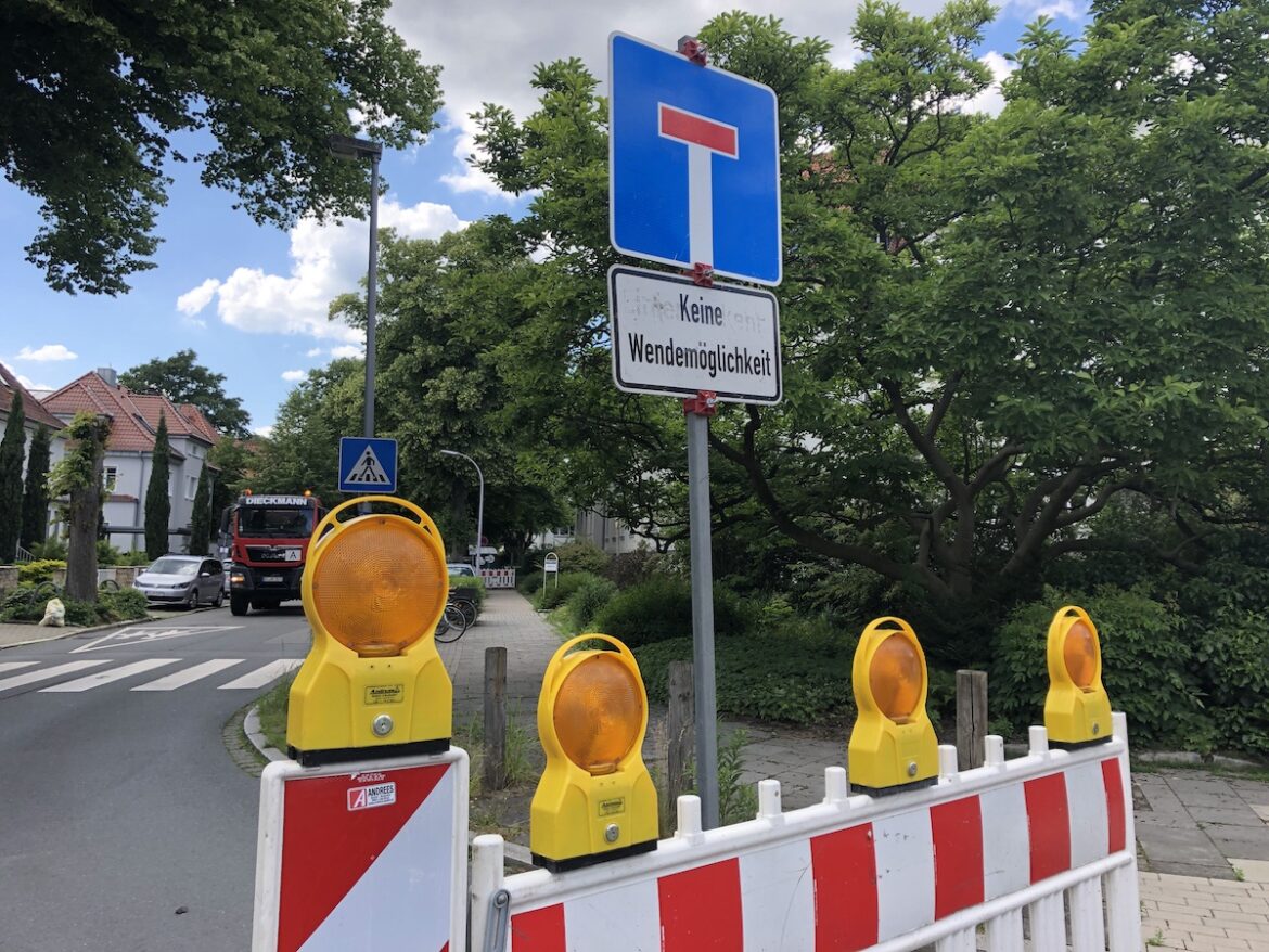 (Symbolbild) Baustelle, Sackgasse