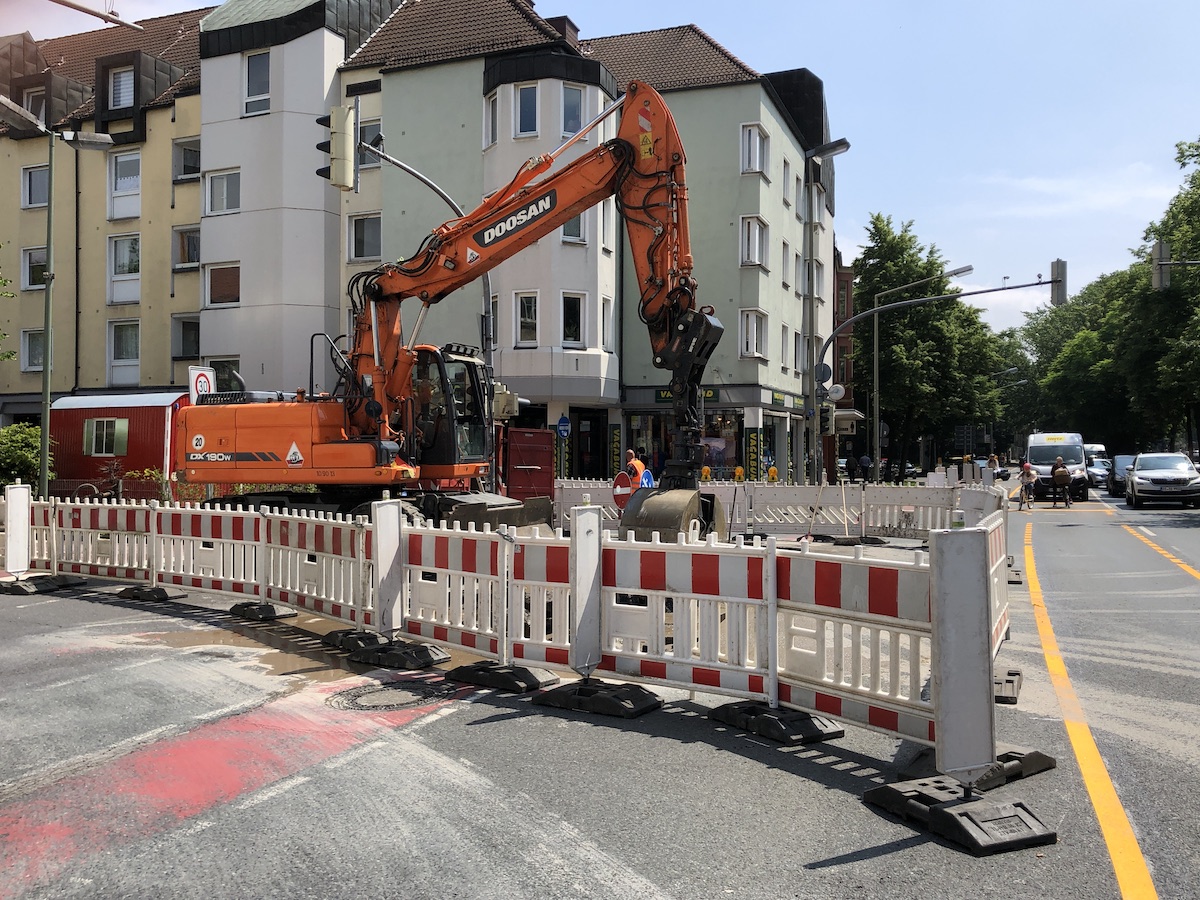 Baustelle an der Dielingerstraße
