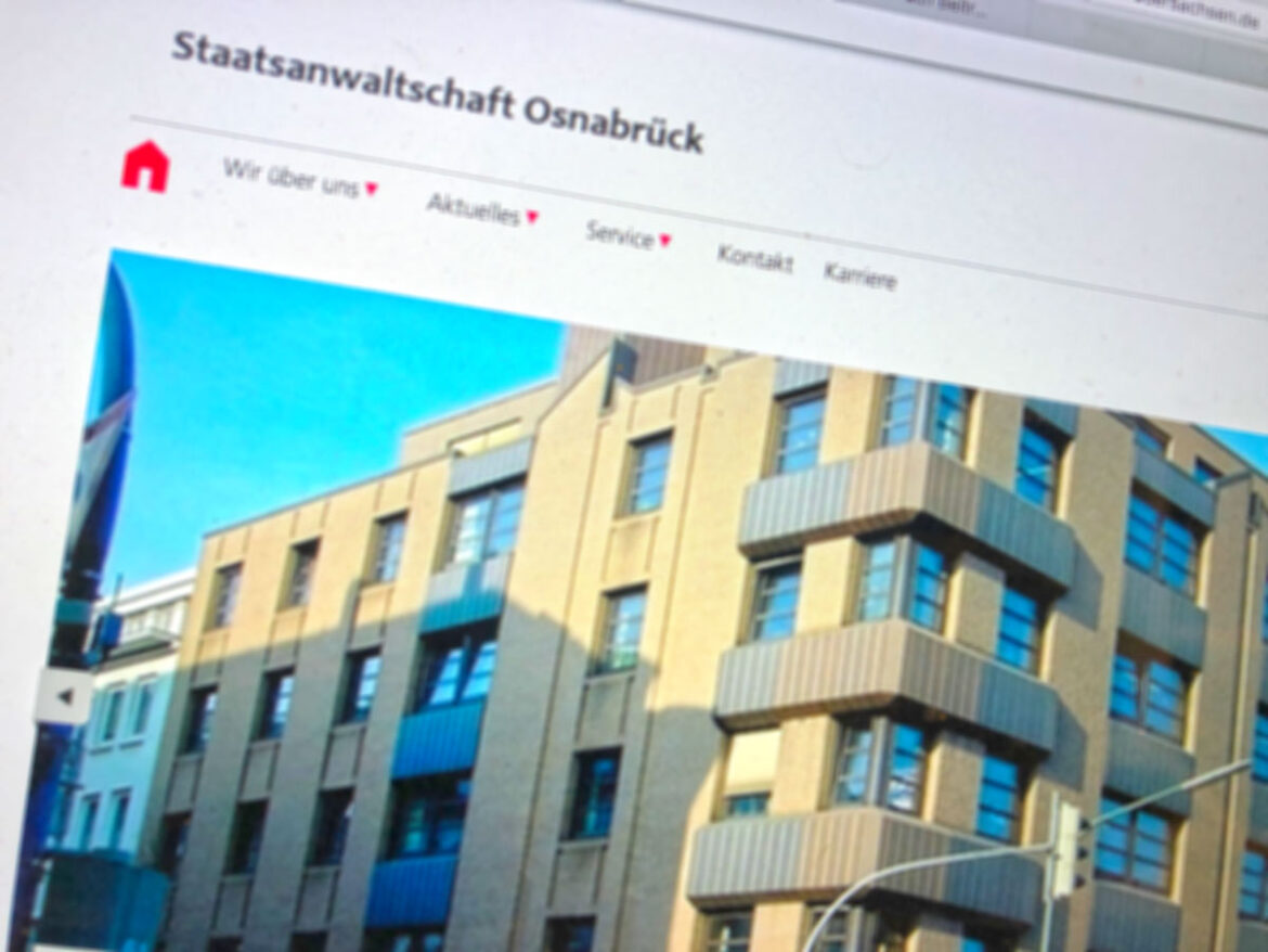 Symbolbild Staatsanwaltschaft Osnabrück (Screenshot Website)