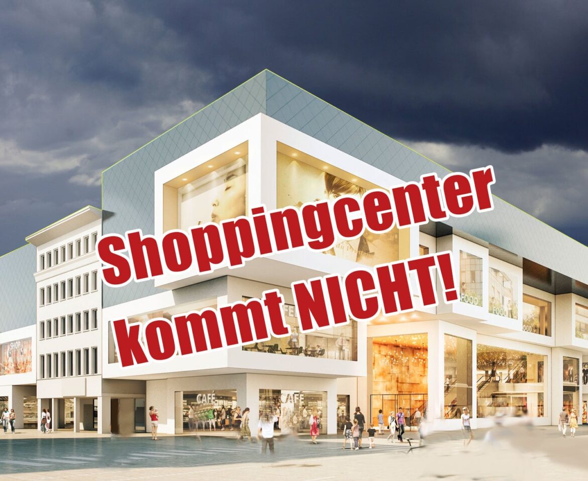 Shoppingcenter kommt nicht