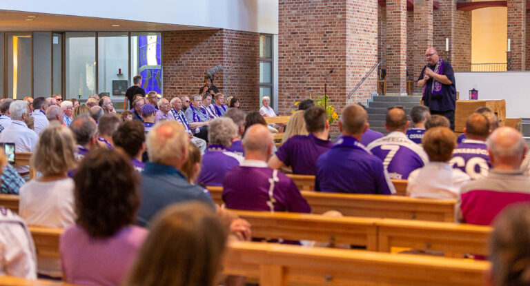 Fanandacht in der Kreuzkirche, Foto: Dieter Reinhard