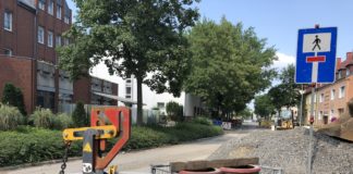 Baustelle Blumenhaller Weg (Archivbild)