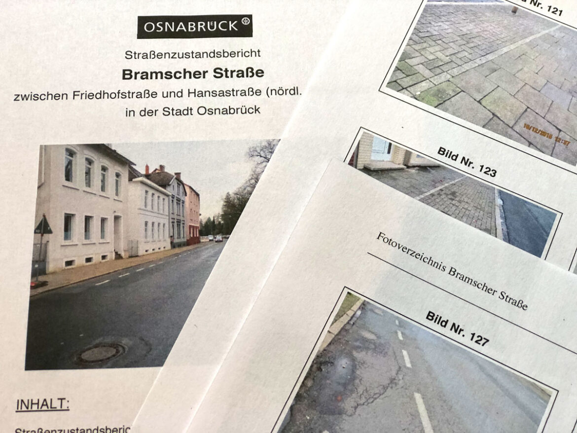 Gutachten zum Zustand der Bramscher Straße