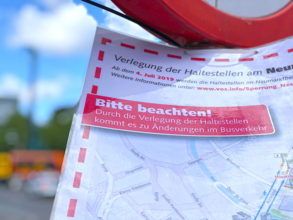 Busverlegung am Neumarkt