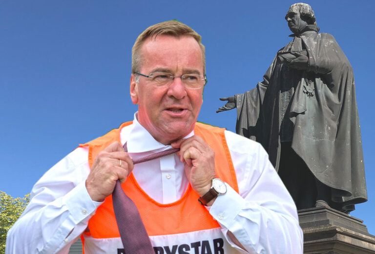 Boris Pistorius und Justus Möser (Hintergrund)