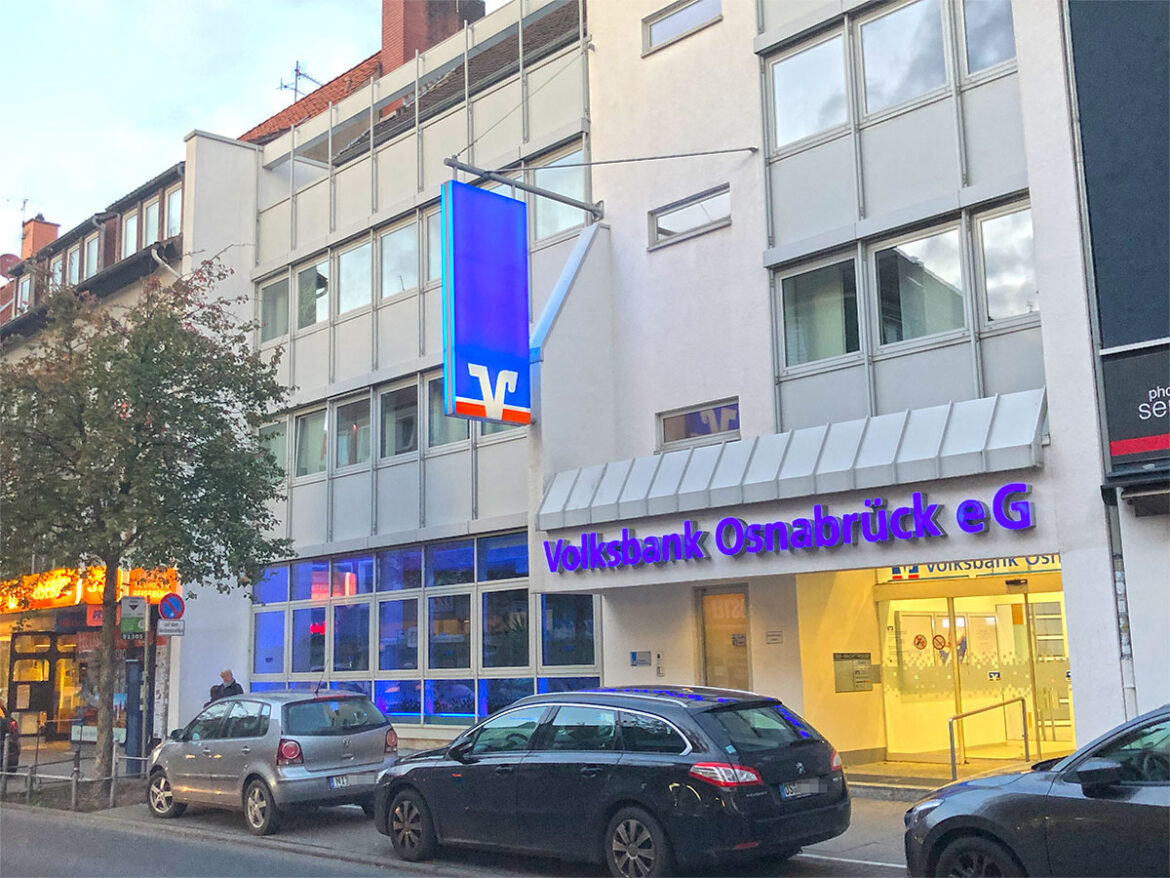 Der bisherige Hauptsitz der Volksbank