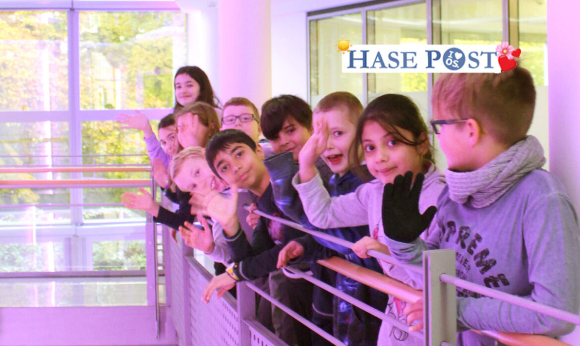 Schüler der Heinrich-Schüren-Grundschule bei der intan group in Osnabrück