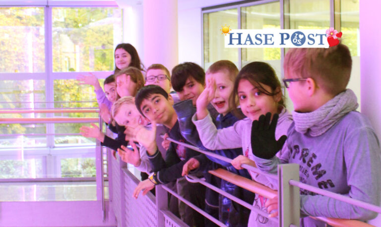 Schüler der Heinrich-Schüren-Grundschule bei der intan group in Osnabrück