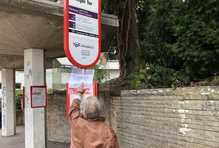 Bushaltestelle in Osnabrück