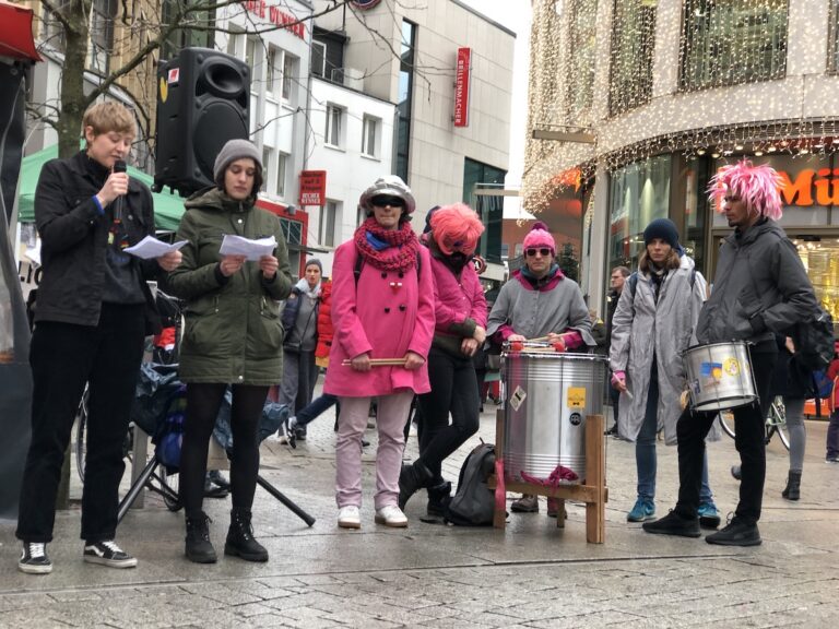 Protest in der Großen Straße