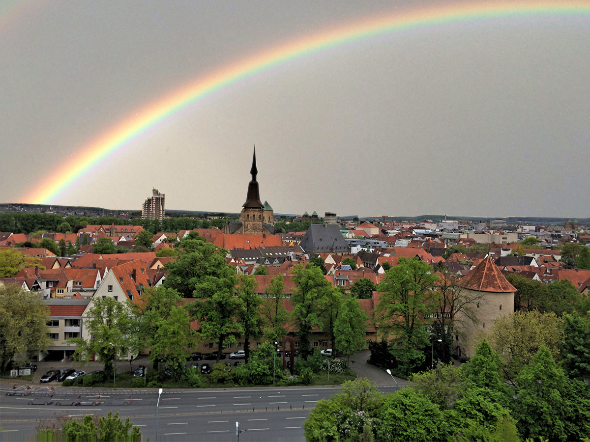 Regenbogen über Osnabrück