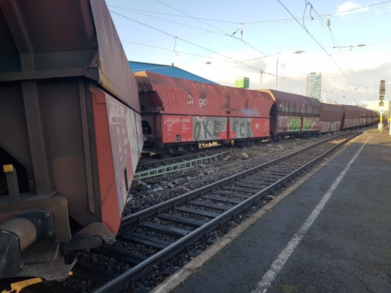 Entgleister Güterzug in Bremen