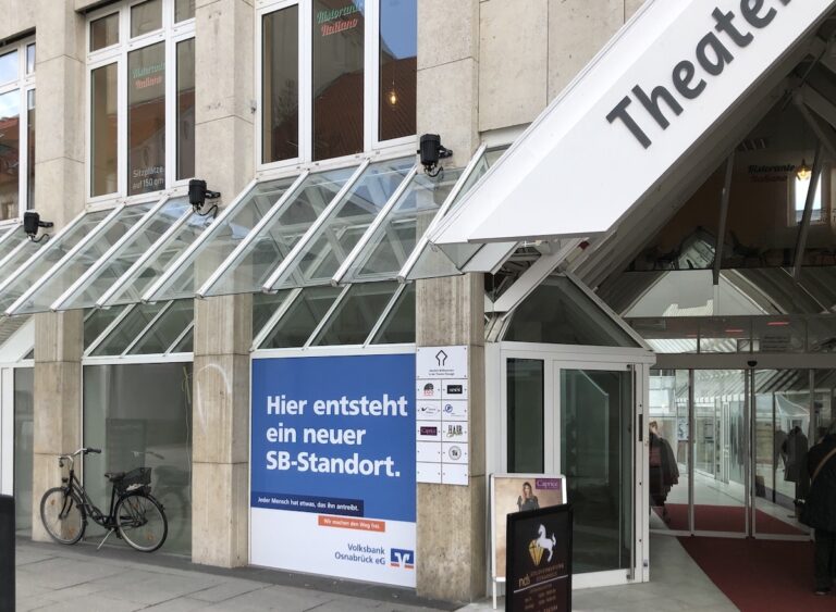 Nur vorübergehend zieht die Volksbank in die Theaterpassage