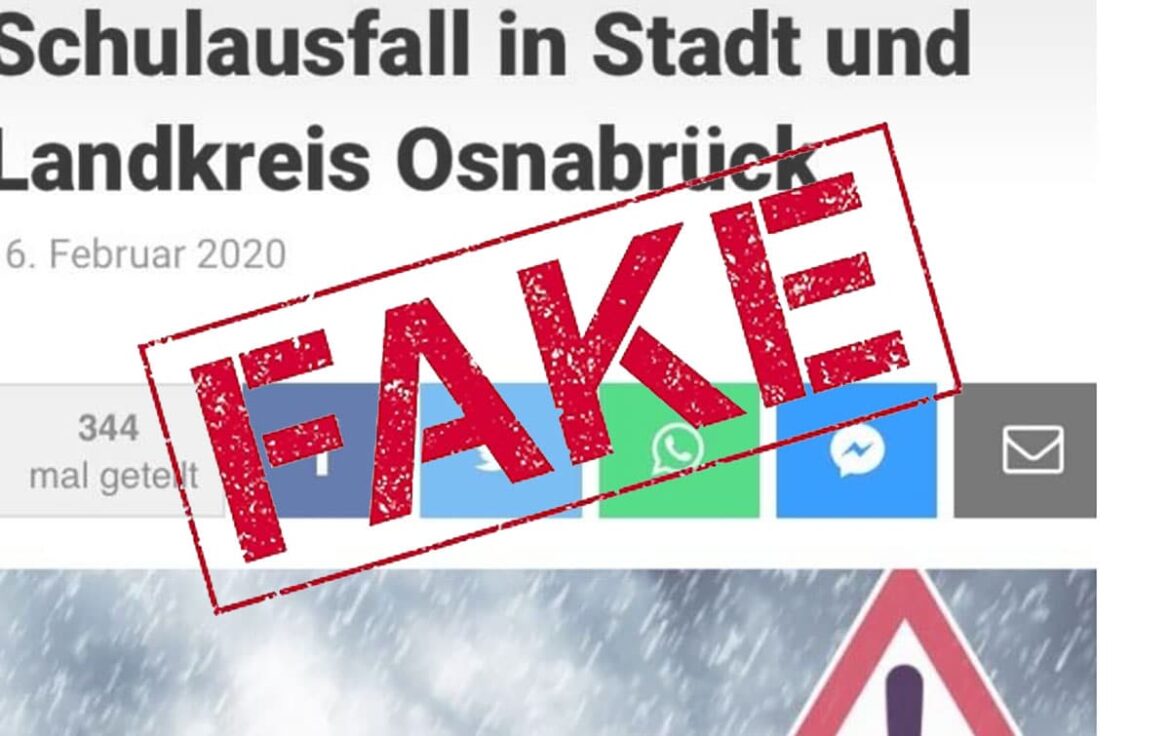 Fake News Schulausfall Osnabrück