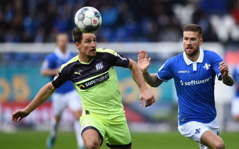 Ulrich Taffertshofer und Tobias Kempe (SV Darmstadt 98), Foto: imago images / Jan Huebner