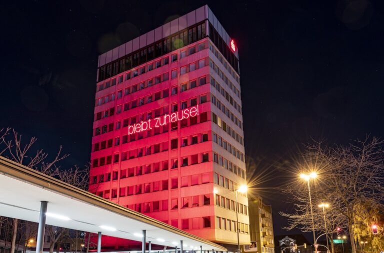 Hashtags am Berliner Platz