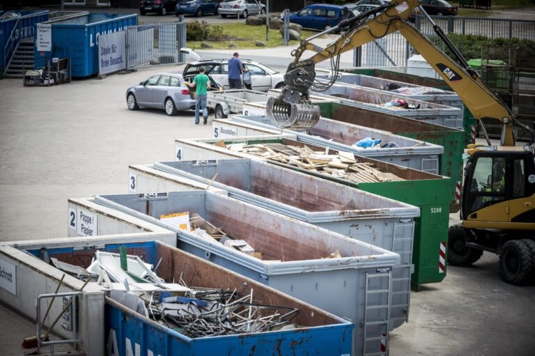 Recyclinghof der AWIGO im Landkreis Osnabrück.