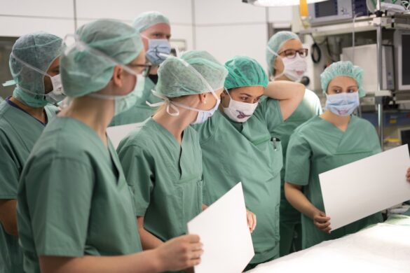 DSC05686 Wie über 60 Mitarbeiterinnen und Mitarbeiter der Schüchtermann-Kliniken in Bad Rothenfelde und Bad Iburg eine wichtige Message übermittelten