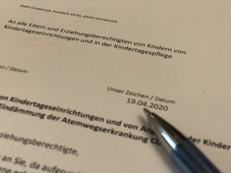 Schreiben Eltern von Kita-Kindern