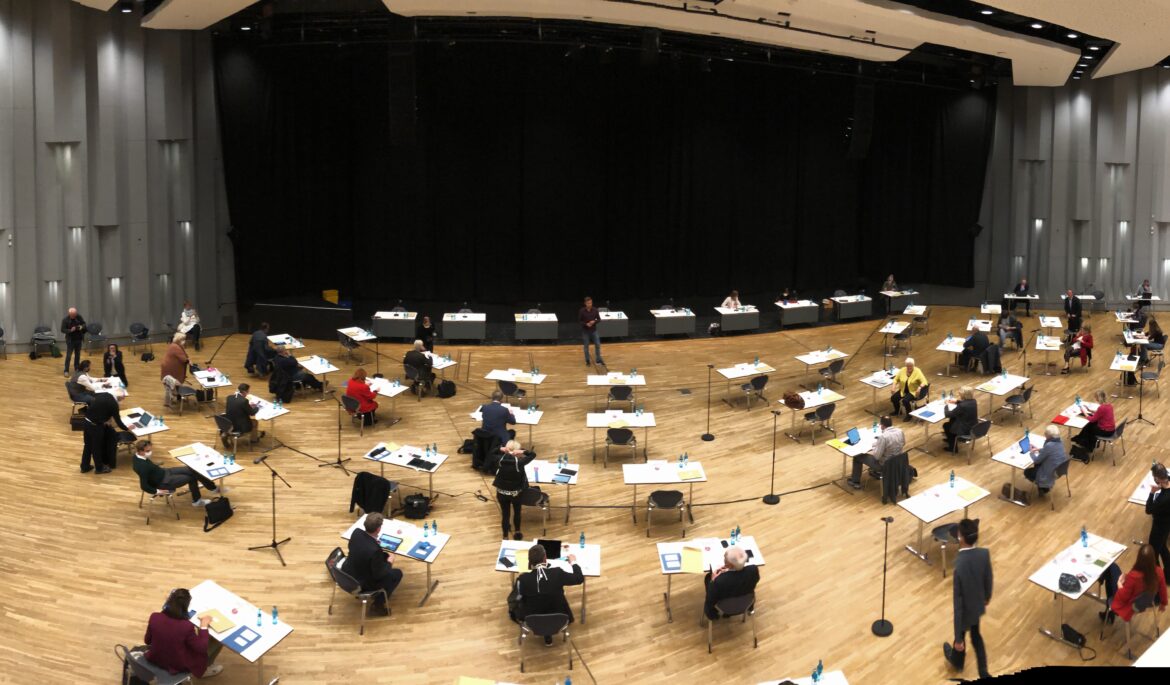 Ratssitzung am 21.04.2020 im Europasaal der OsnabrückHalle