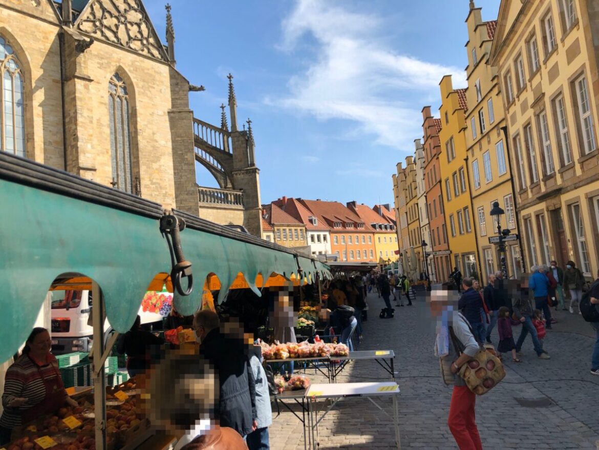 Wochenmarkt zu Corona-Zeiten