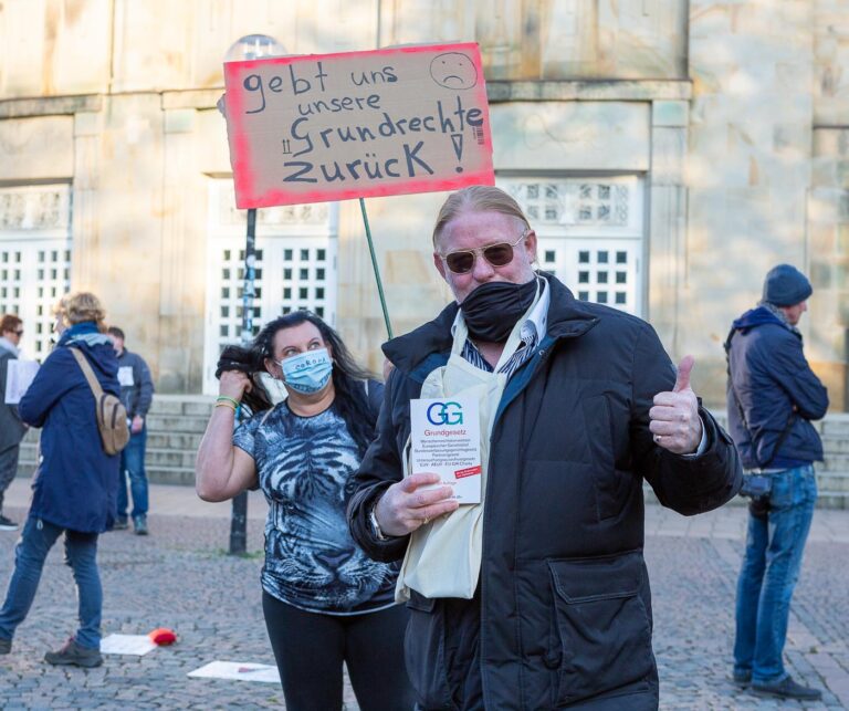Protest gegen Corona-Maßnahmen, Foto: Dieter Reinhard