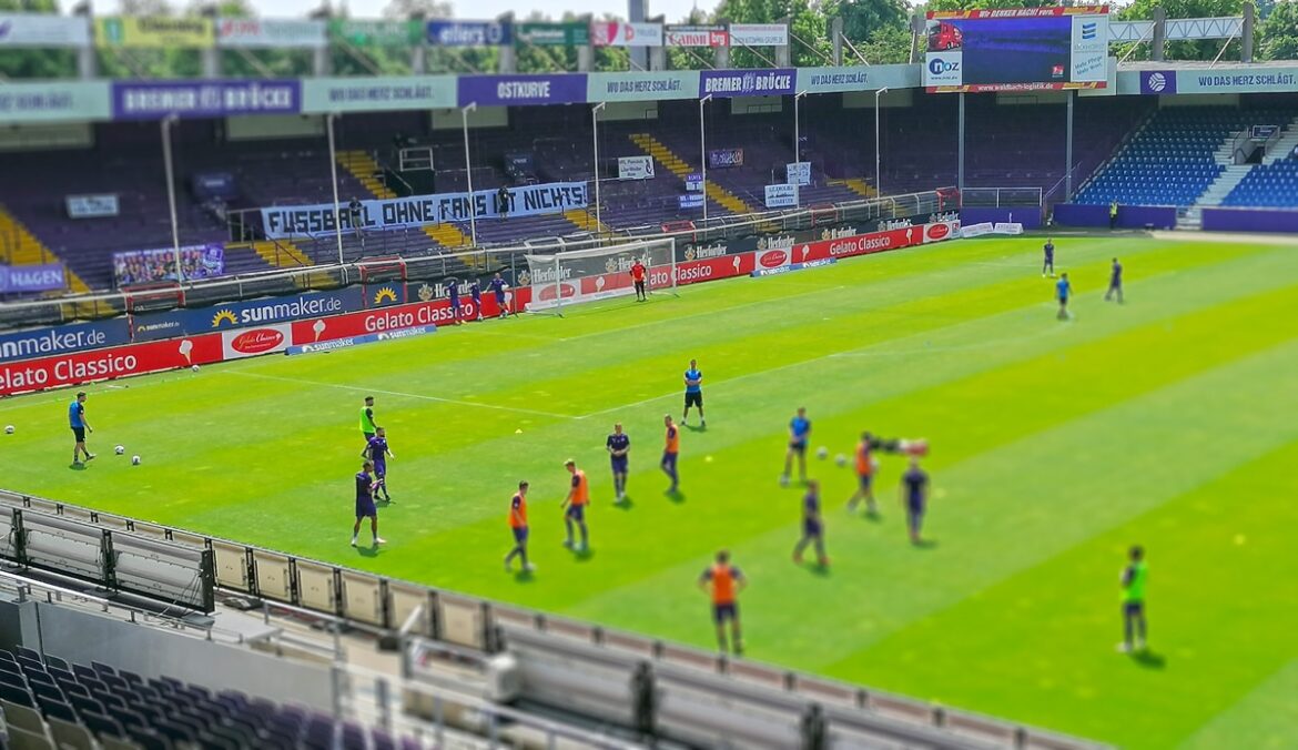 Geisterspiel an der Bremer Brücke, Foto: Wefel