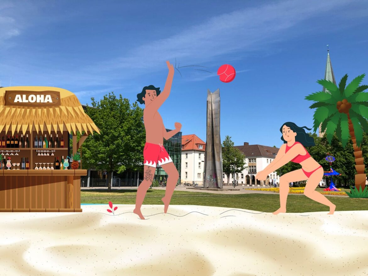 Strand im Schlossgarten