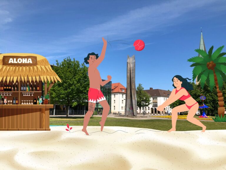 Strand im Schlossgarten