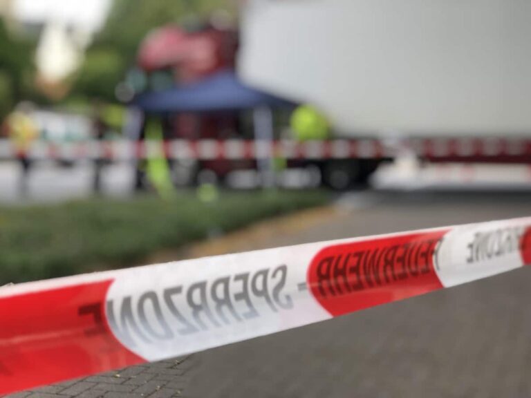 LKW-Unfall am Schlosswall