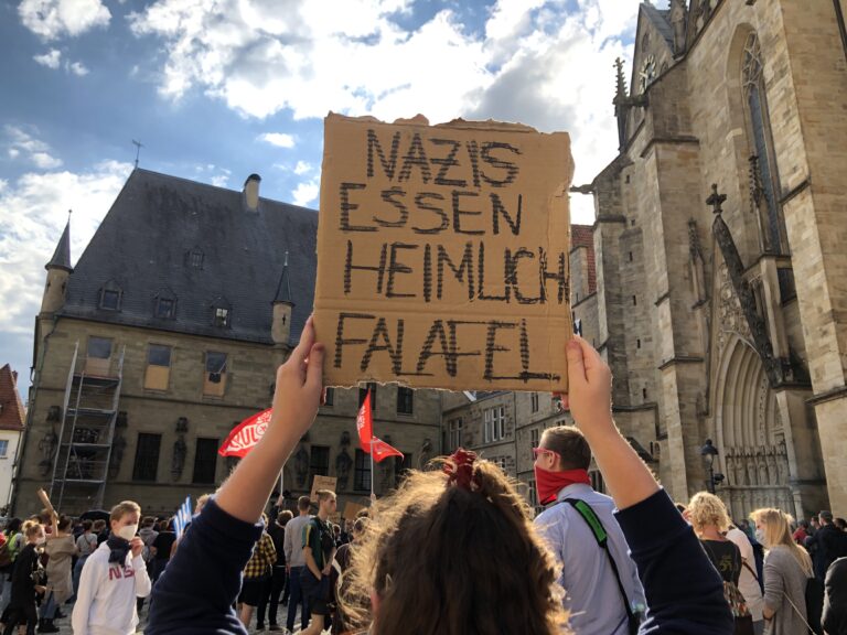 Demonstration gegen AfD-Stammtisch in Osnabrück