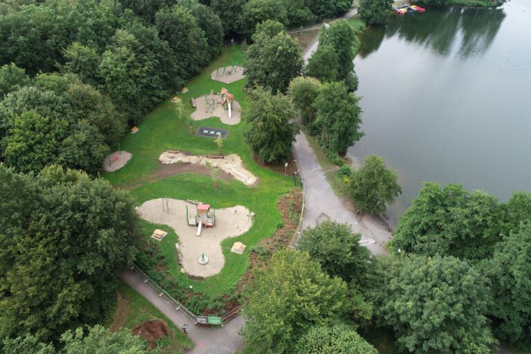 Rubbenbruchsee aus der Luft. / Foto: OSB in Osnabrück (Gesamtstadt)