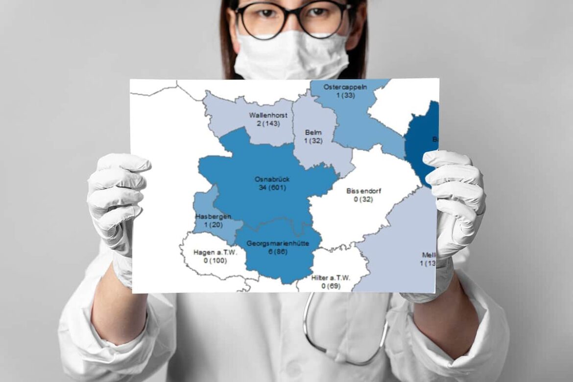 Arzt zeigt Corona-Statistik