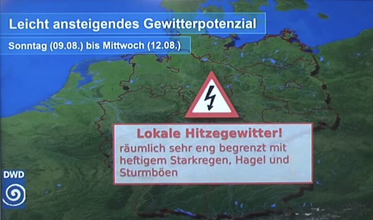 DWD Gewitterwarnung