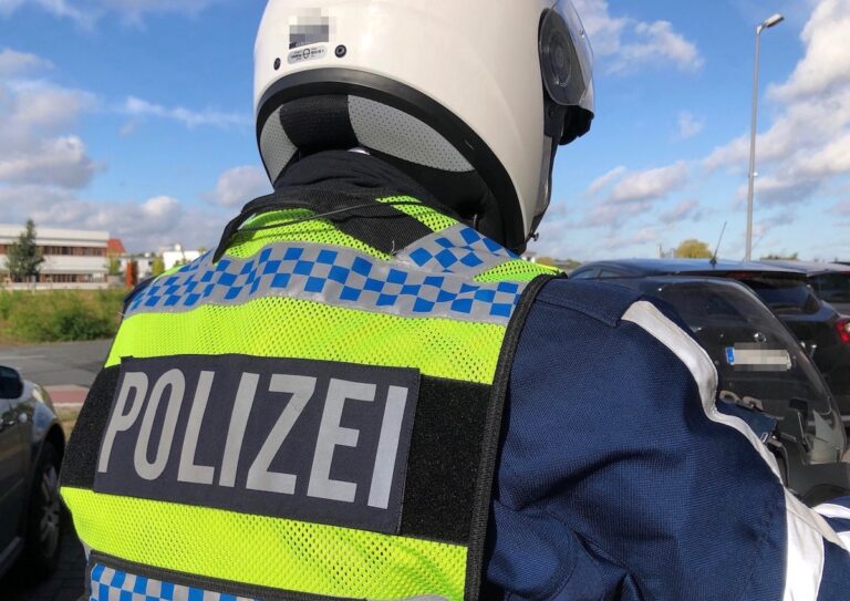 Motorrad-Polizist