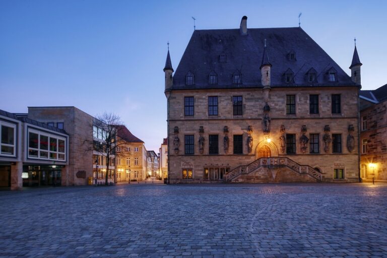 Rathaus Osnabrück bei Nacht