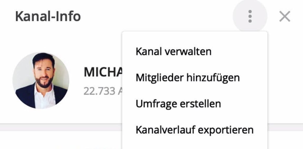 Wendler bei Telegram, Screenshot: Instagram @Udo